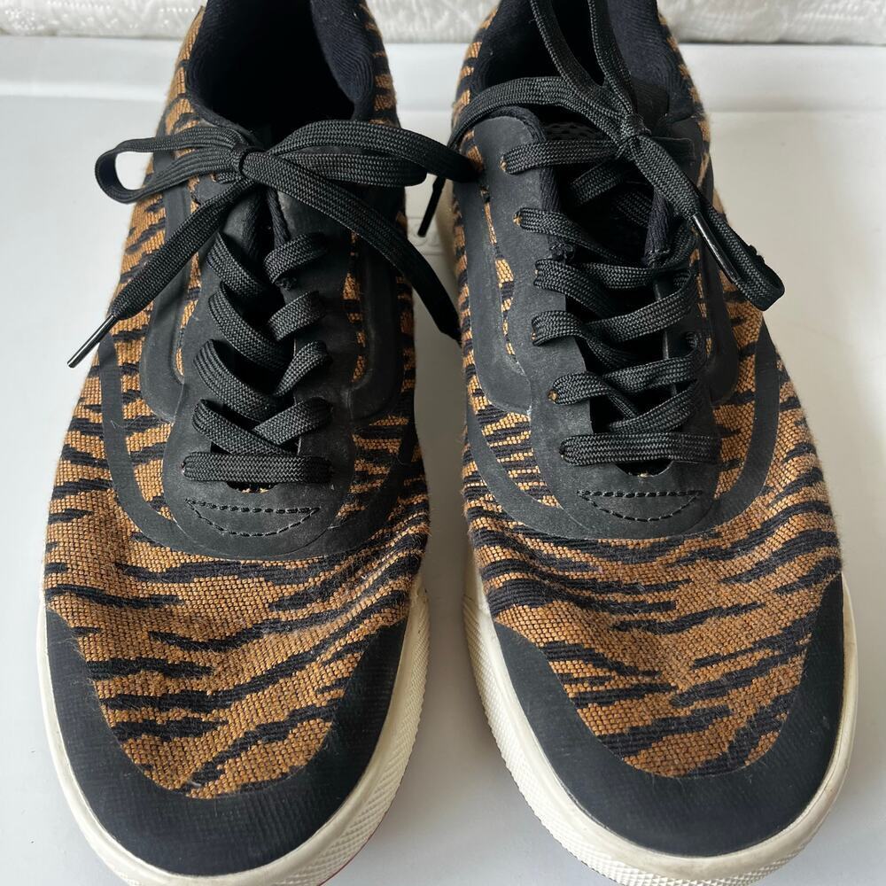 Vans UltraRange Knit Comfort Lace Up Sneaker Tiger Animal Stripes 7.5/ 9 - Picture 2 of 6